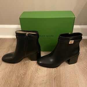 Kate Spade Elegant Black Ankle Booties